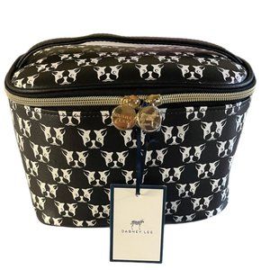 Dabney Lee French Bulldog Black and White Train Cosmetic Case